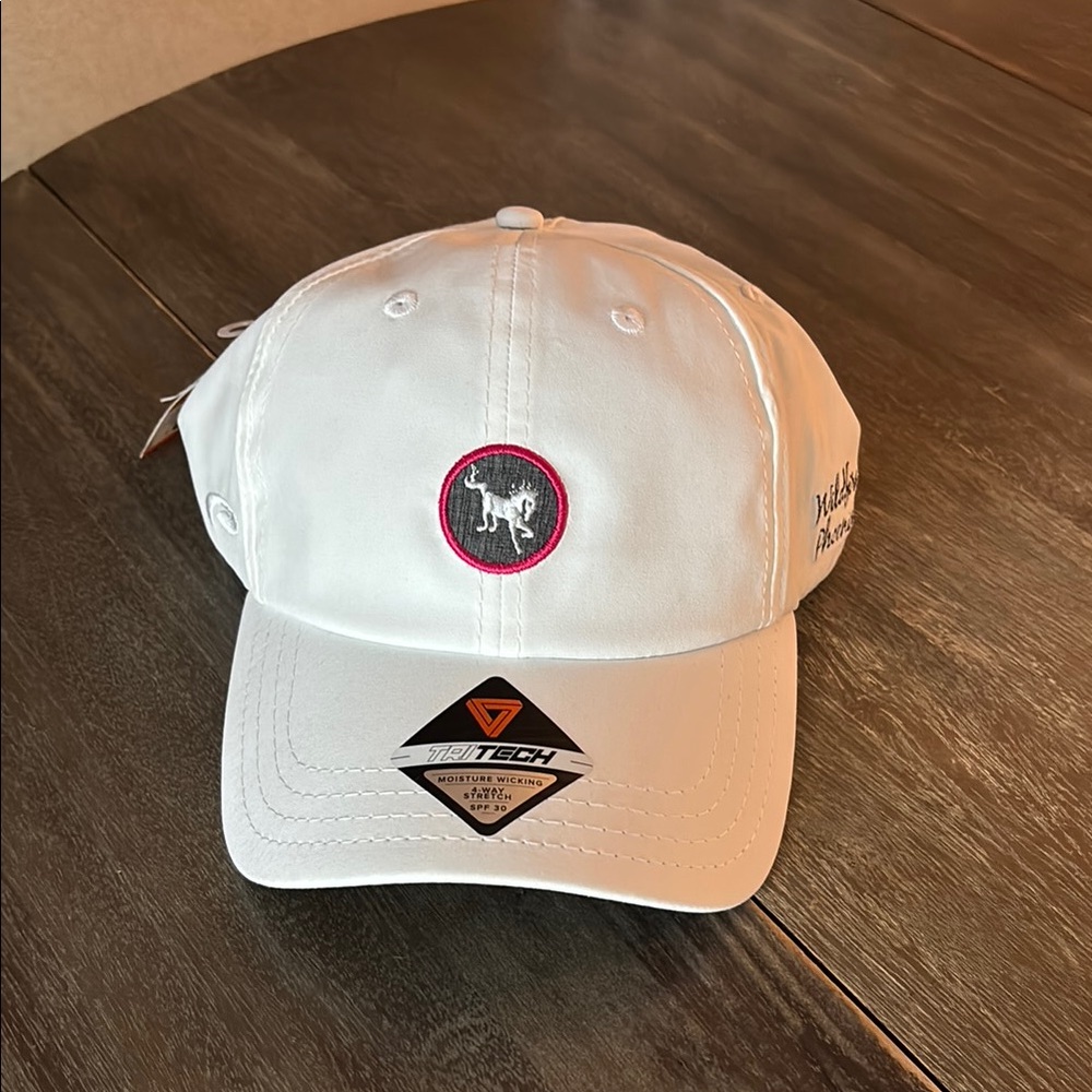 White Women’s Cap with Embroidered Logo